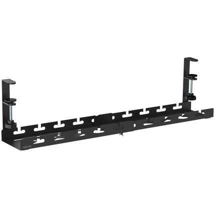 Under-Desk Cable Raceway, Adjustable, Black