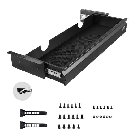 Under Desk Drawer Slide-Out 26 Inch, Steel Keyboard Tray