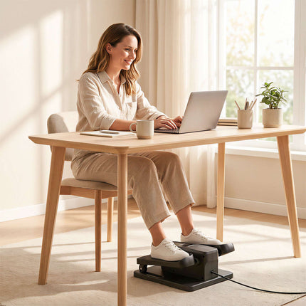 Under Desk Electric Elliptical, Remote, LED, 12 Speeds