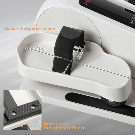 Under-Desk Electric Elliptical Trainer, 12 Speeds, 7 Resistance Levels