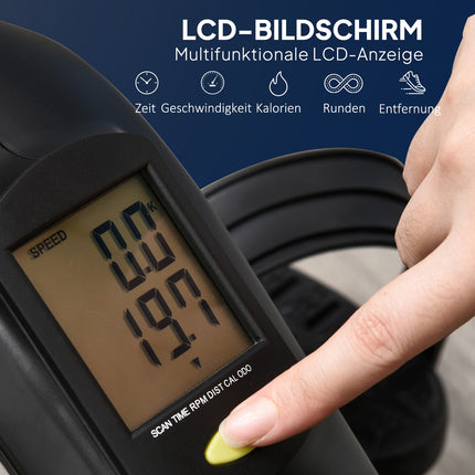Under-Desk Pedal Exerciser with LCD Display, Adjustable Resistance