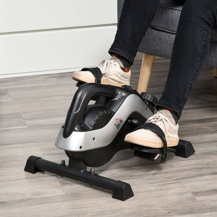 Under-Desk Pedal Exerciser with LCD Display, Adjustable Resistance