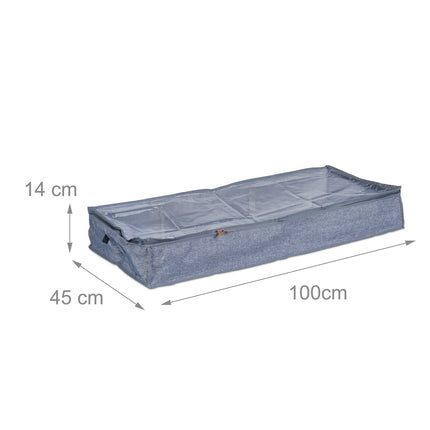Underbed Storage Bags, Foldable with Zipper, 3-Pack
