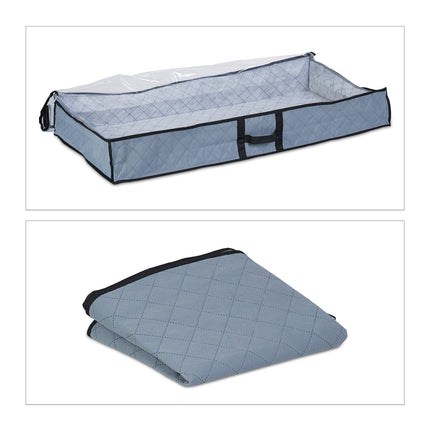 Underbed Storage Bags with Transparent Window, Set of 2
