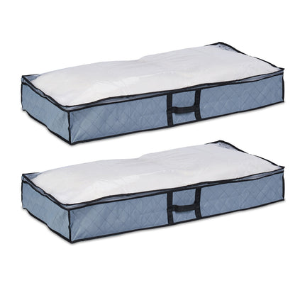 Underbed Storage Bags with Transparent Window, Set of 2