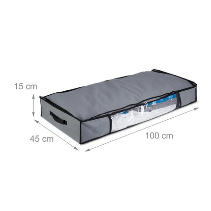 Underbed Storage Boxes with Vacuum Bags, Foldable