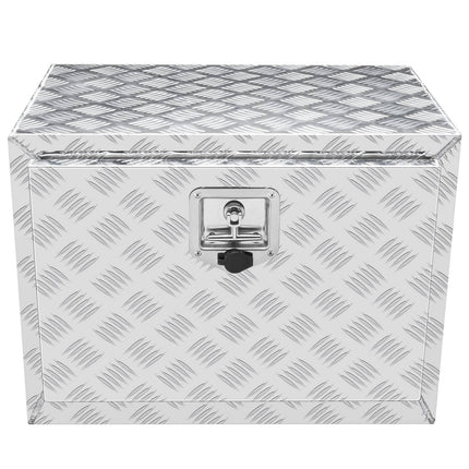 Underbody Truck Tool Box, Aluminum Diamond Plate, 24x17x18 in