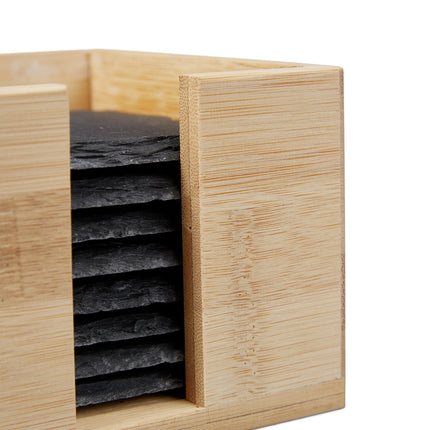 Underlay of slate - 8 pcs Bamboo box