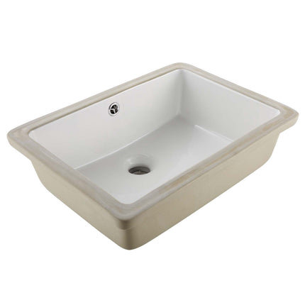 Undermount Bathroom Sink, 470 x 335 mm Ceramic, Overflow