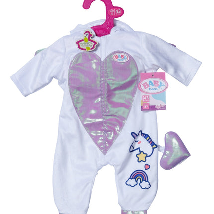 Unicorn Baby Onesie, 43cm, Soft Cotton Fabric