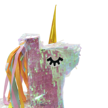 Unicorn Piñata Set with Stick and Mask