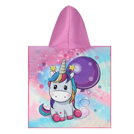 Unicorn Poncho Towel for Kids – Soft, Quick-Dry