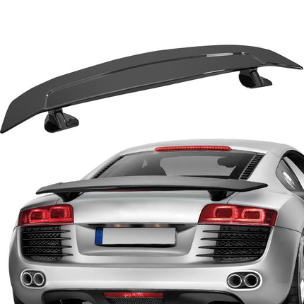 Universal 46.3-Inch GT Wing Rear Spoiler, ABS Black