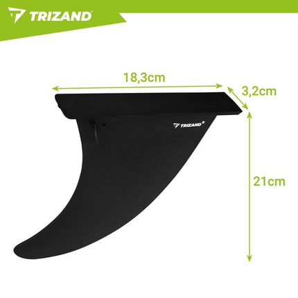 Universal 9" SUP Fin, Nylon Fiberglass, Slide-In System