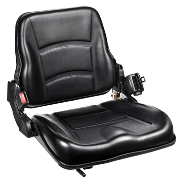 Universal Forklift Seat – Fold-Down Back, Belt, Switch