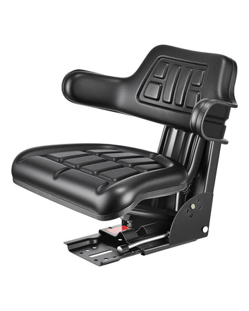 Universal Forklift Suspension Seat, Waterproof, Adjustable Back