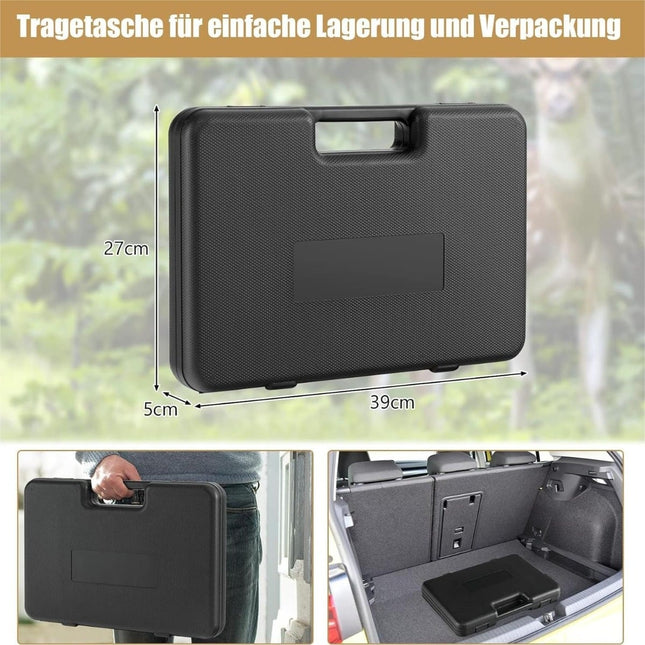 Universele wapenreinigingsset - messing stangen, borstels, draagtas