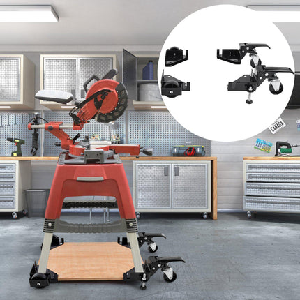 Universal Mobile Base Stand, 400 lb, Adjustable, Swivel Wheels