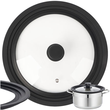 Universal Silicone-Glass Lid for Pots and Pans, 28-32 cm