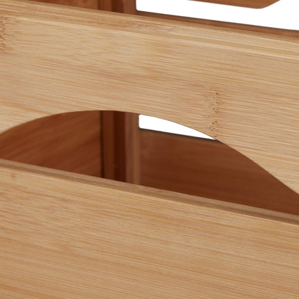 Universal stacking box made of bamboo