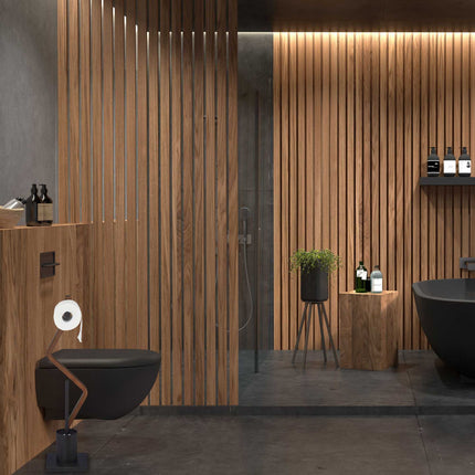 Upright WC Set in Black