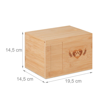Urn in bamboo for pets