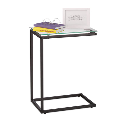 U-shaped material mix side table