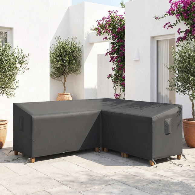 V-Shaped Waterproof Garden Furniture Cover, 420D Oxford, 216x216x78 cm