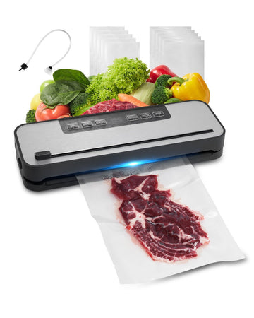 Vacuum Sealer Machine 60kPa 100W, Cutter, 10 Bags