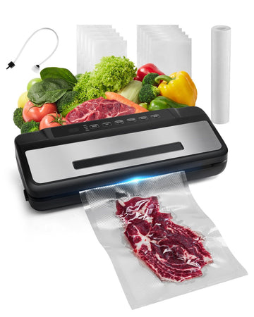 Vacuum Sealer Machine 80kPa 120W, Built-In Cutter Kit
