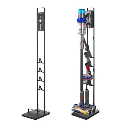 Vacuum Stand with Wheels, Steel Base, 4 Hooks
