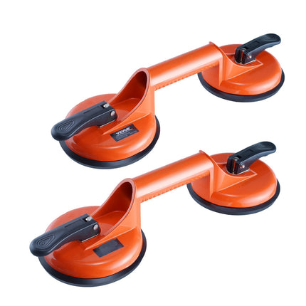 Vacuum Suction Cup Lifter 2-Pack, 4.7 In, Aluminum Handle