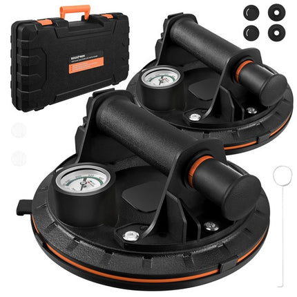 Vacuum Suction Cup Set with Pump, 200kg Capacity, 2 Pcs