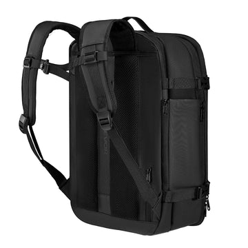 Vacuum Travel Backpack 65L, Pump, TSA Lock, Gray