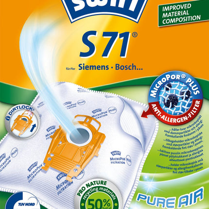 Vacuum cleaner bags S71 NOTE 3X4PCS 3PCS DFP