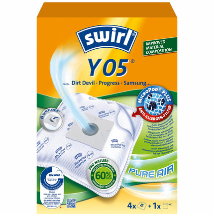 Vacuum cleaner bags Y05 4PCS (NOTE 3PCS DFP)
