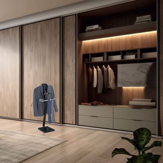 Valet Suit Stand met hanger en accessoireplank