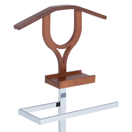 Valet stand with shelf