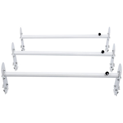Van Roof Ladder Rack, 3-Bar Rain Gutter, 750 lb