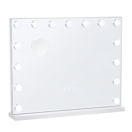 Vanity Mirror With Lights, USB, Wall-Mount, 58x46 cm