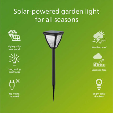 Vapora Garden lamp Solar LED 200lm Black