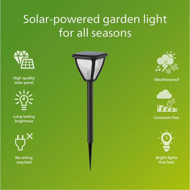 Vapora Garden lamp Solar LED 200lm Black