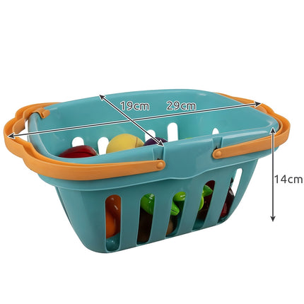 Vegetables and fruits for cutting with a basket 22877