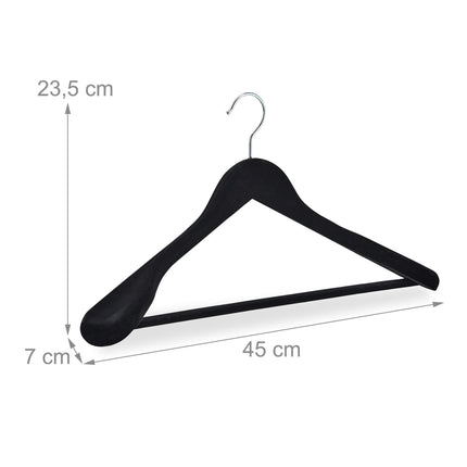 Velvet Clothes Hanger Set of 10