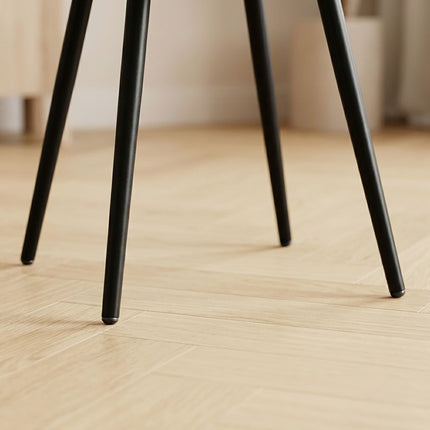 Velvet Dining Chairs, Anthracite, 2-Pack, Upholstered