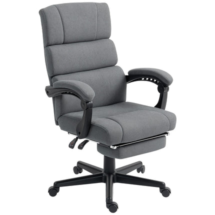 Velvet-Look Adjustable Office Chair, Rolling, Gray