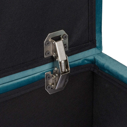 Velvet stool with storage