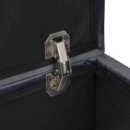 Velvet stool with storage