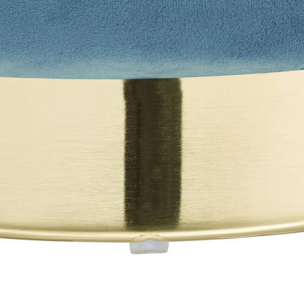 Velvet stool with storage petroleum
