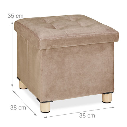 Velvet stool with tray